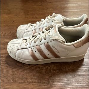 Adidas white with Rose gold size 8.5